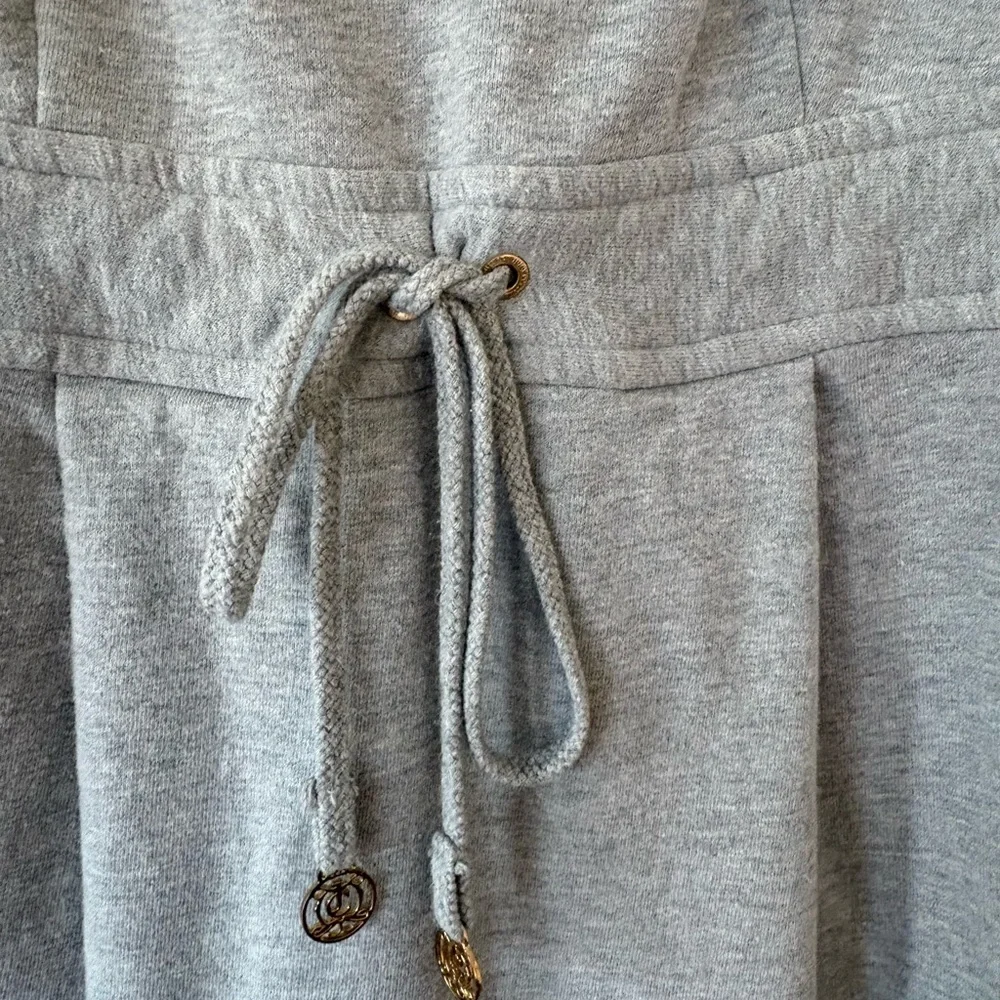 Juicy Couture Gray Sleeveless Dress Tie Waist Soft Knit Size M - Picture 3 of 5